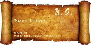 Mezei Olivér névjegykártya